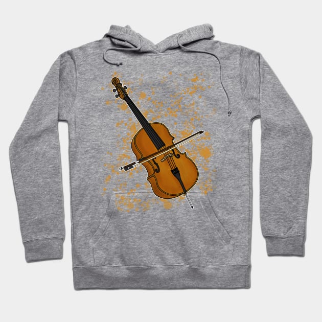 Cello Cellist String Teacher Musician Hoodie by doodlerob